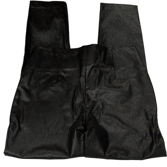 VERSONA Womens Contemporary Black Glittery Pants Stretch  Size 10 - Picture 8 of 11